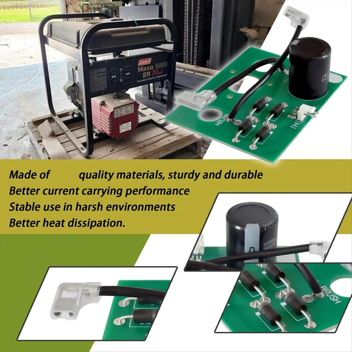 Improved Design Bridge Rectifier Board Compatible with Generator Rectifier Board 0063525 (Replace 0062974, 0062455)