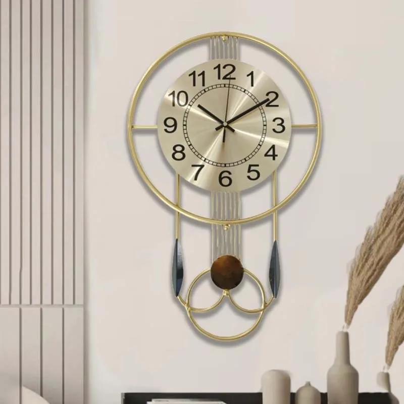Noiseless Large Wall Watches Premium Designer Quartz Modern Wall Watch Clock Aesthetic Luxury Horloge Murale Room Decoration