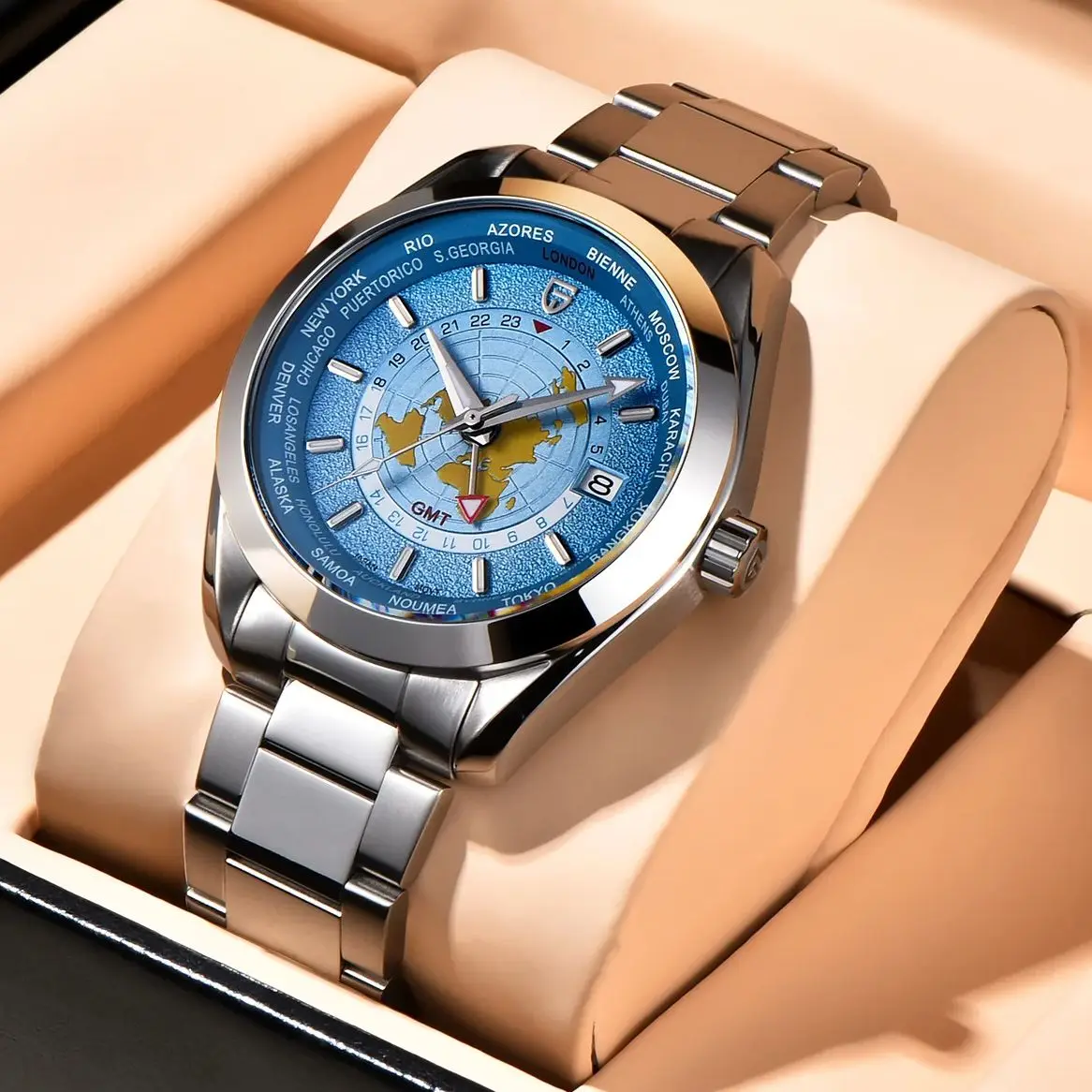 PAGANI DESIGN 2024 New Summer Blue Men\'s Watches Top Brand Luxury Automatic Watch For Men Mechanical Wristwatch Men TMI NH34A