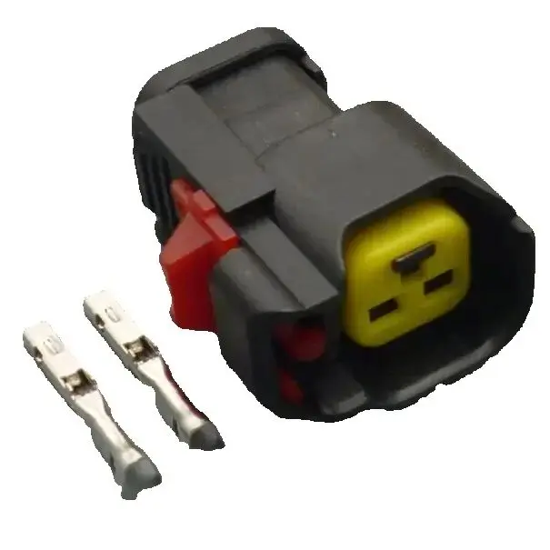 worldgolden 2 Pin Female Electrical Wire Harness Nozzle Horn Auto Connector For Ford Focus Chevrolet