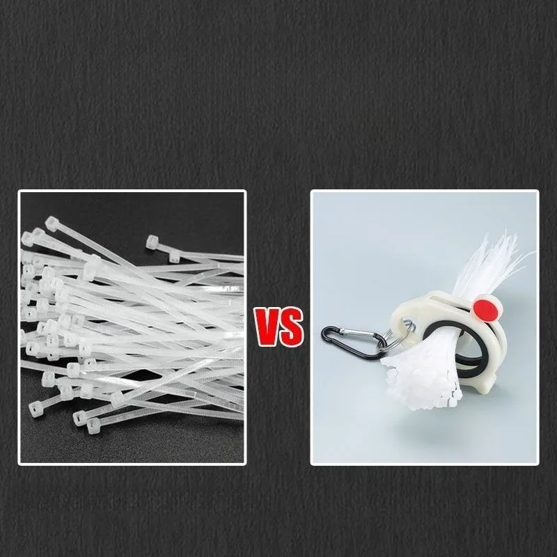 Cable Tie Organizer, Lightweight Plastic Cable Tie Holder, Glow In The Dark
