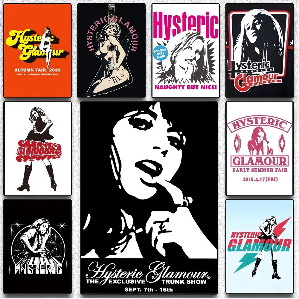 Edgy Fashion H-Hysteric Glamour Poster Art Wall Decor Indoor Outdoor for Collectors