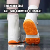 1 Pair Thickened Rain Boot Covers Anti Slip Wear-resistant Rain Shoe Cover Washable Anti-fouling Waterproof Shoe Covers Children