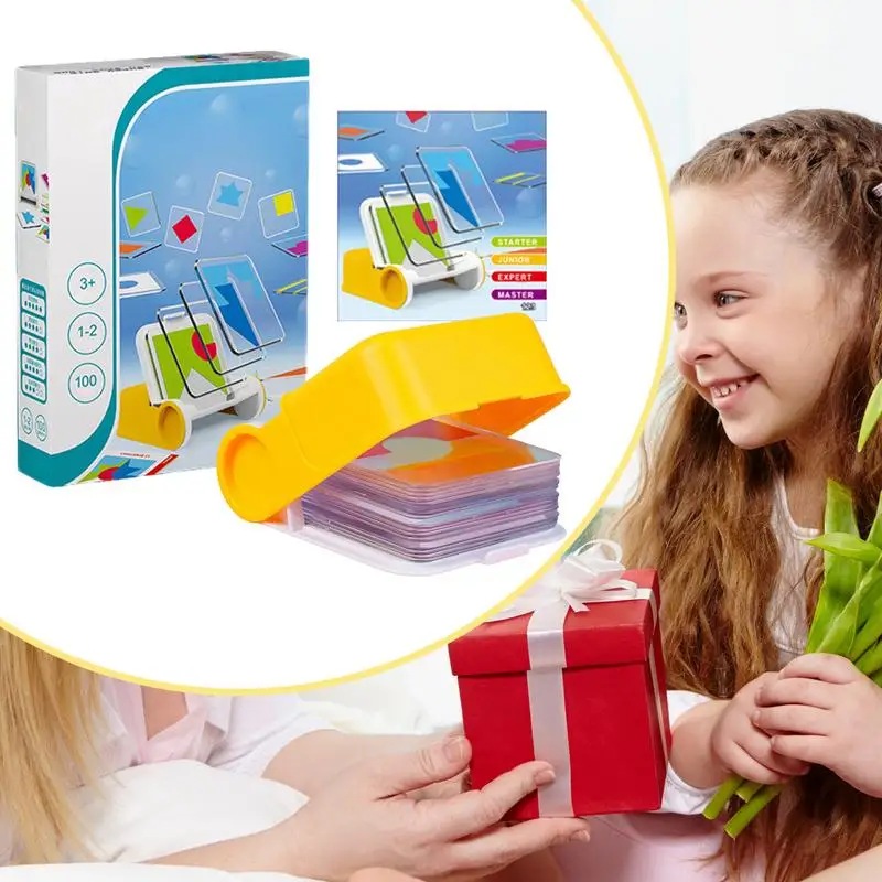 Geometria quebra-cabeças padrão blocos jogo de mesa forma colorida padrão quebra-cabeça brinquedos para escolas viajando creche