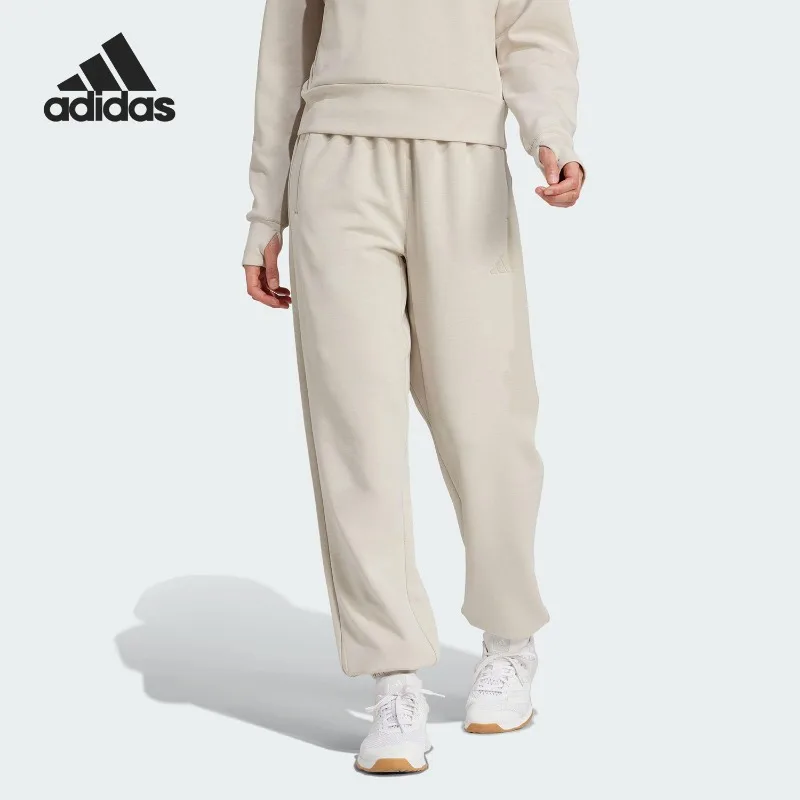 Adidas Women's Training Tie Mid Waist Loose Classic Sweatpants JW3398
