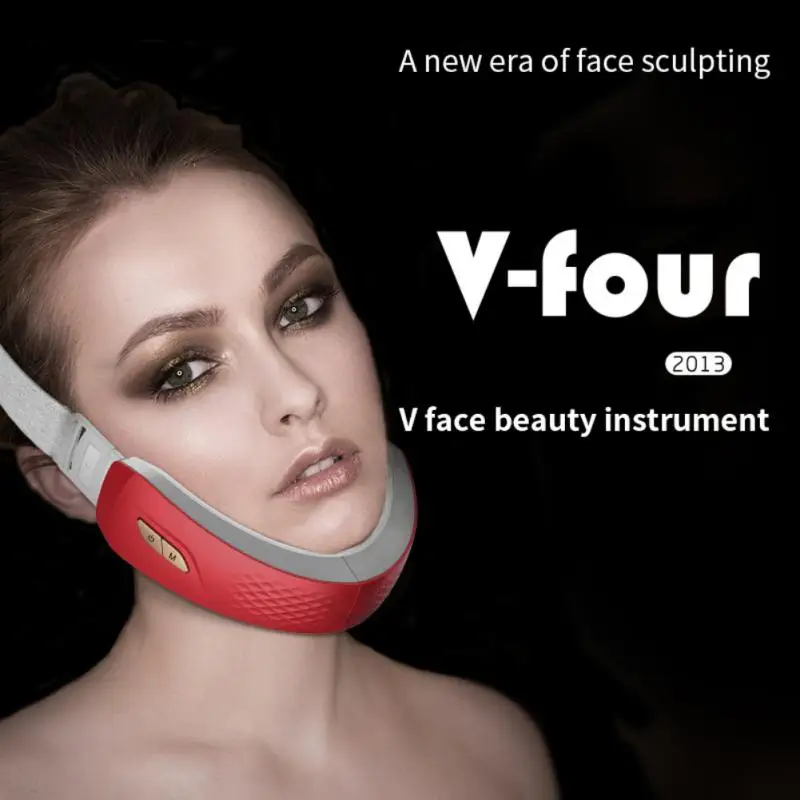 Electric V Face Lifting Machine Double Chin Remove Skin Lifting Device Vibration LED Light  EMS V-Face Shaping Facial Massager