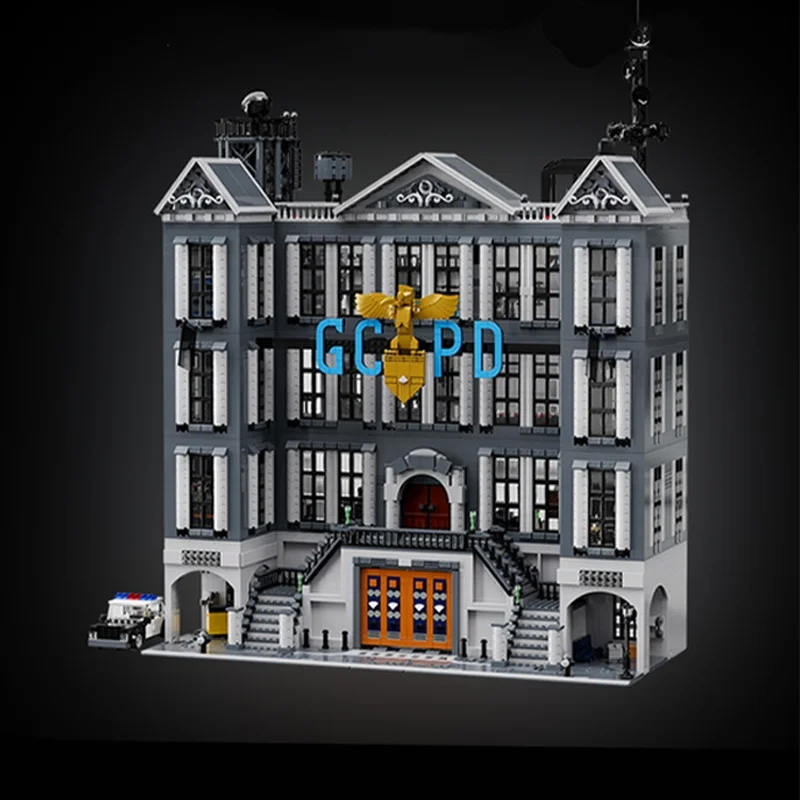 6803pcs MOC Arkham Assault GCPD Super Heroes Hero Model Building Blocks Architecture Assembly DIY Creative Idea Brick Gift Decor