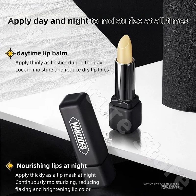 Left Color Right Color Changing Lip Balm Men's Lipstick Naturally Rosy Moisturizing Anti-drying and Exfoliating 3.5g