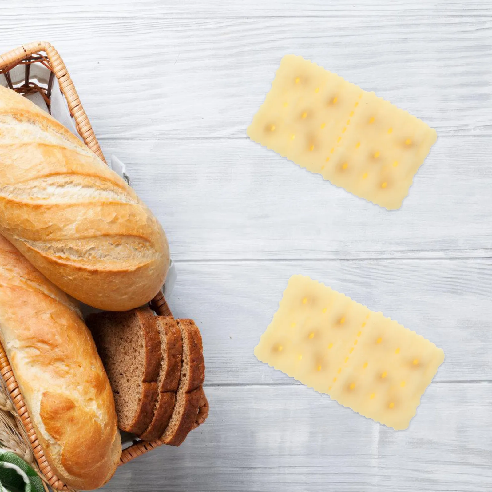 5 Piezas de Galletas de Soda Realistas de Resina para Exhibición en Cocina, Decoración del Hogar, Accesorios de Fotografía, Suministros para Manualidades DIY