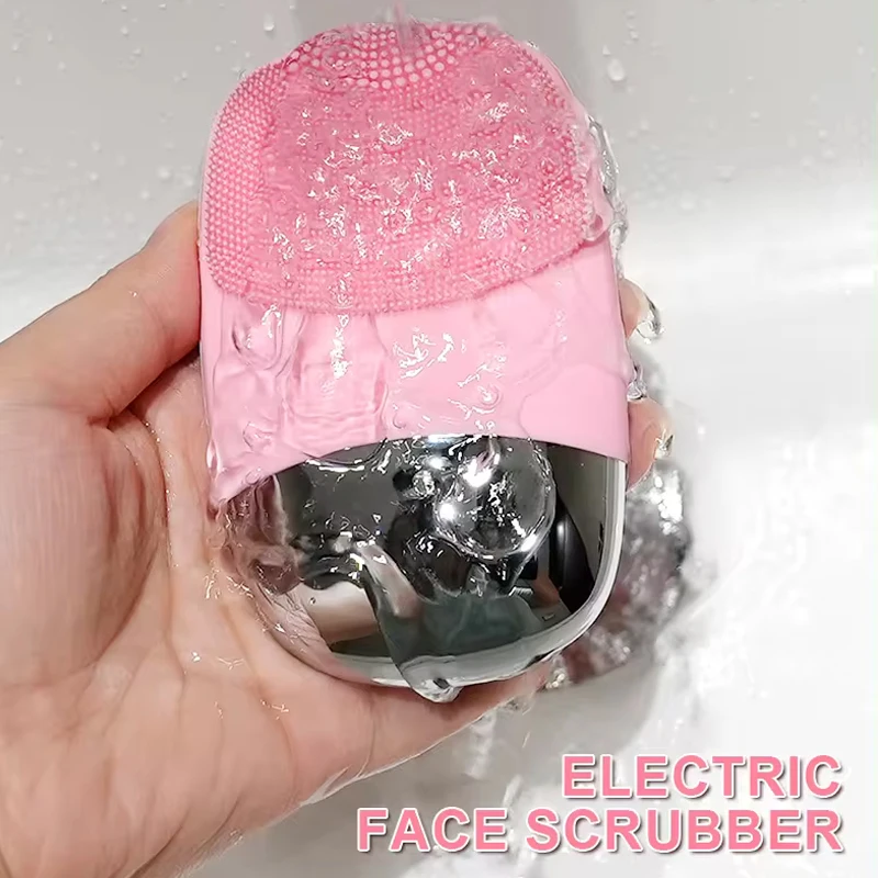 Diepe poriënreiniger Oplaadbare elektrische gezichtsreinigingsborstel Handmassage Silica Face Wash met