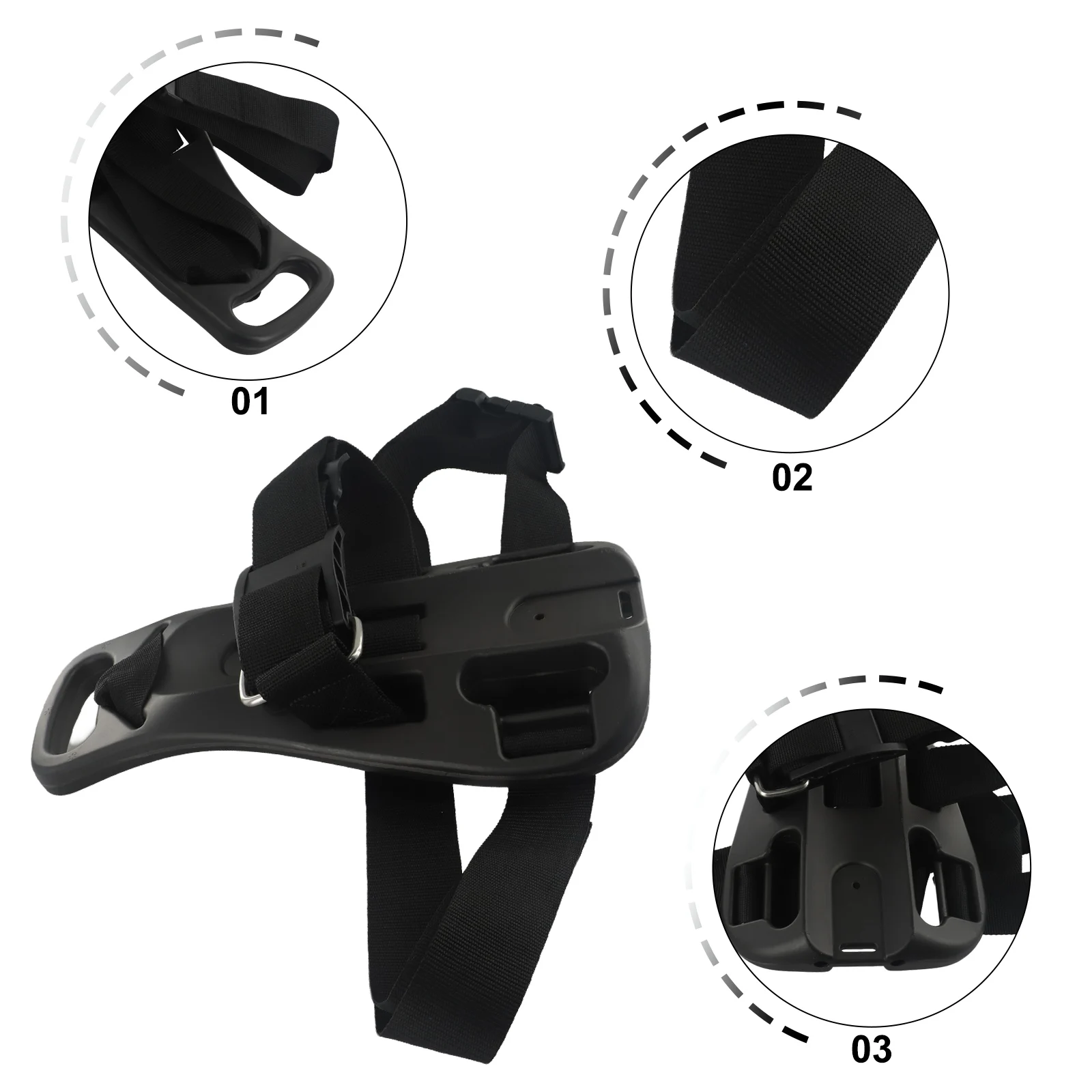 

Back Holder Oxygen Bottle Support Holder Bracket Strap Can Be Adjusted 36cm*24cm Bracket Nylon + Plastic Support Holder