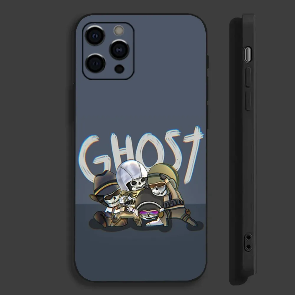 C-COD Call Of D-Duty Ghost Phone Case For Apple iPhone 15,14,13,12,11,Pro,X,XS,Max,XR,Plus,Mini Soft Black Cover