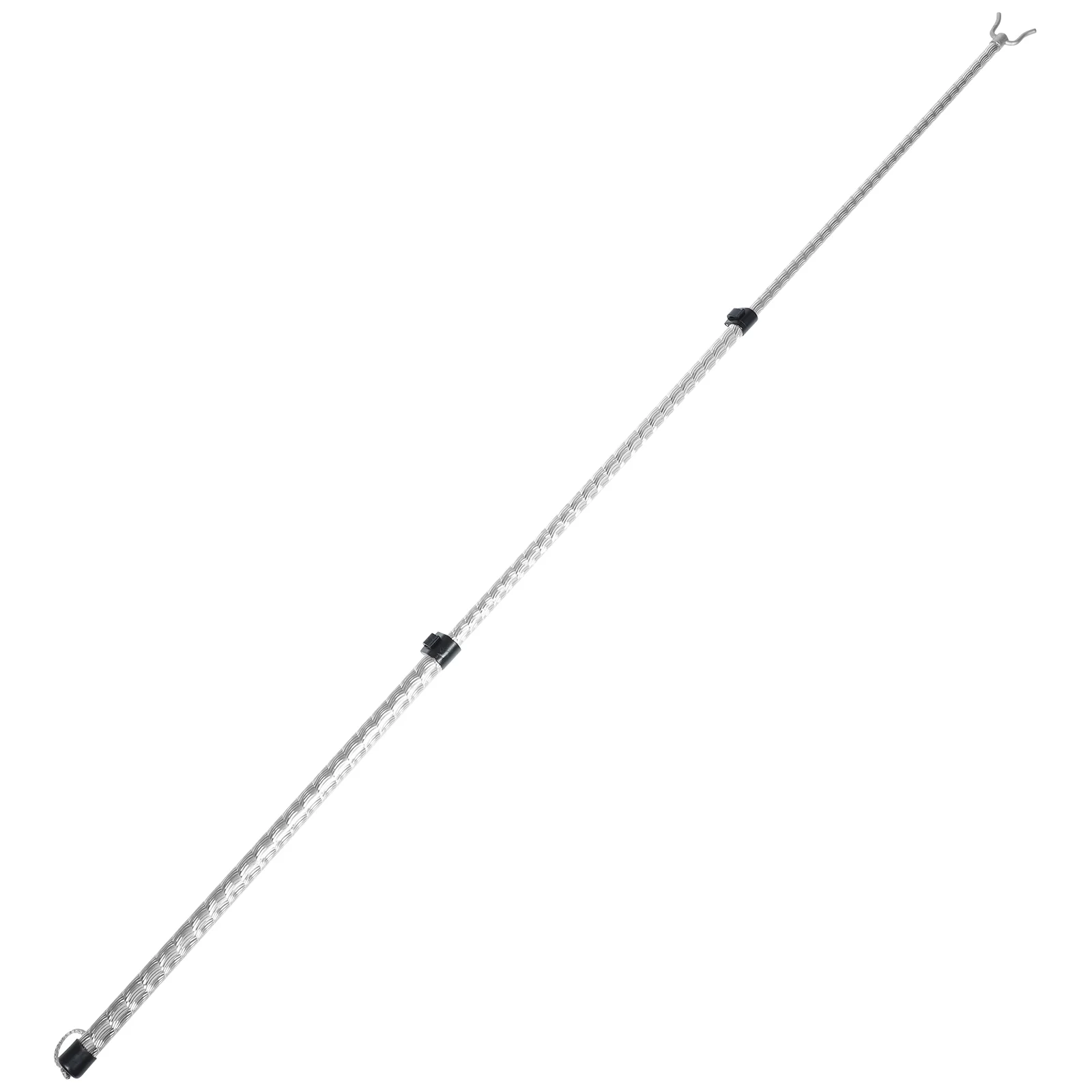 Rack de secagem de roupas, haste retrátil, roupas simples para liga telescópica, varal de prata, casa