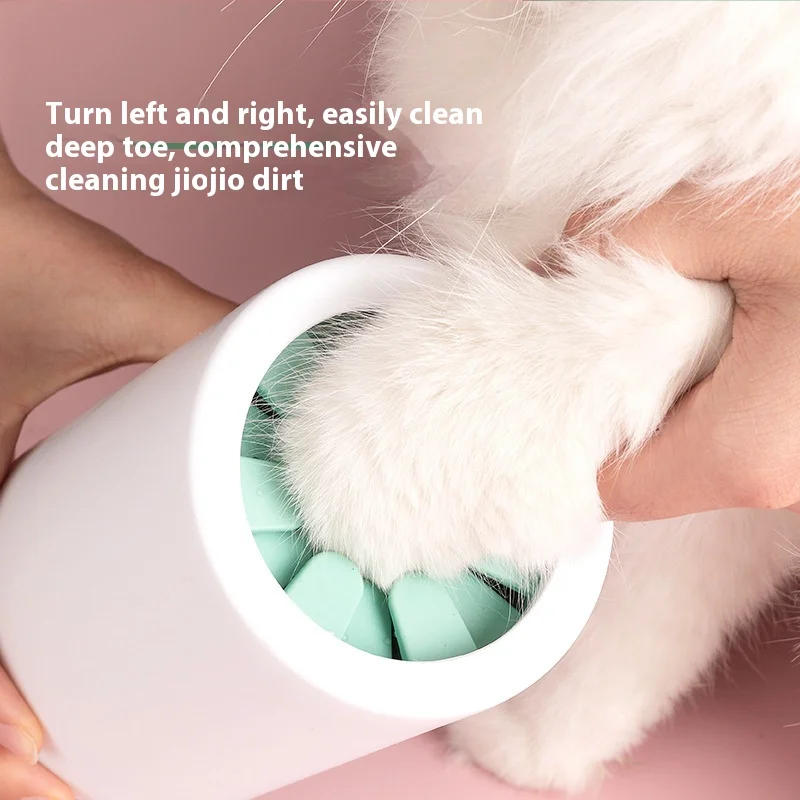 Pet Foot Washer Cup Silicone Soft Foot Cup Cat Foot Cleaning Bucket Dog Paw Cleaner Cup Manual Quick Feet Wash Cleaner