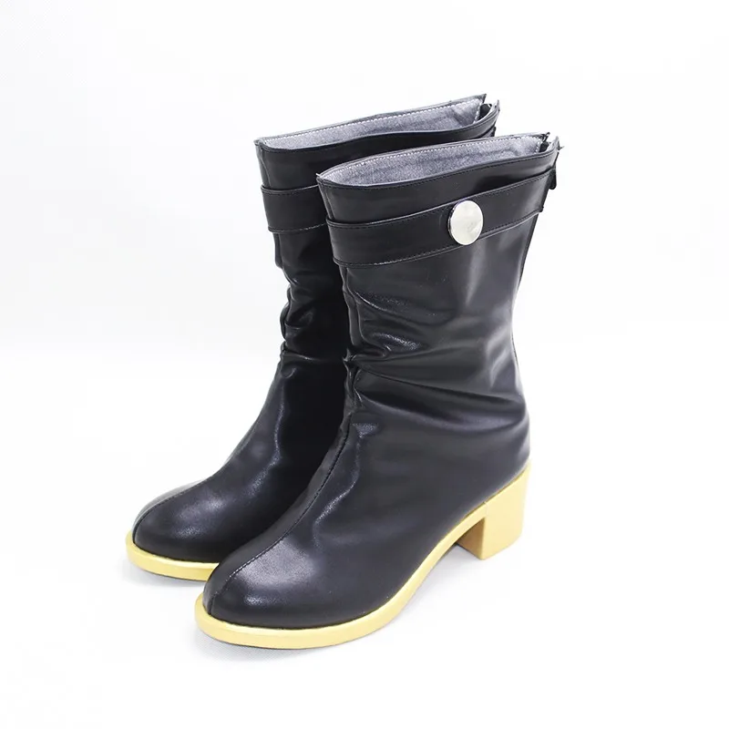 Jujutsu Kaisen Zenin Maki Cosplay Costume Shoes Handmade Faux Leather Boots