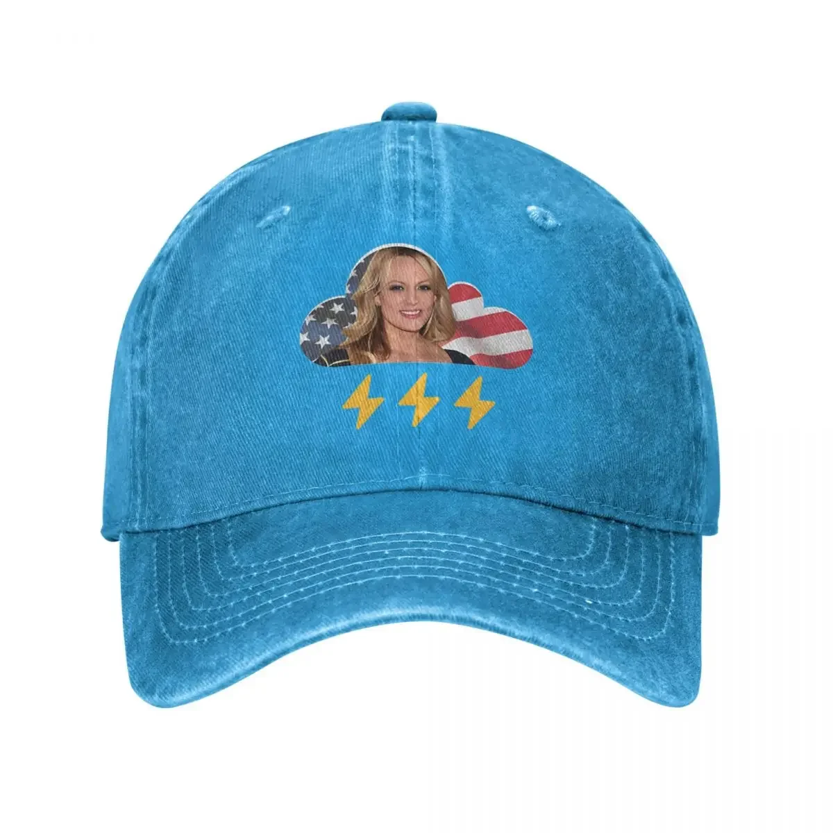 Vintage Team Stormy Stormy Daniels Baseball Cap for Men Women Distressed Washed Sun Cap Outdoor Travel Adjustable Hats Cap