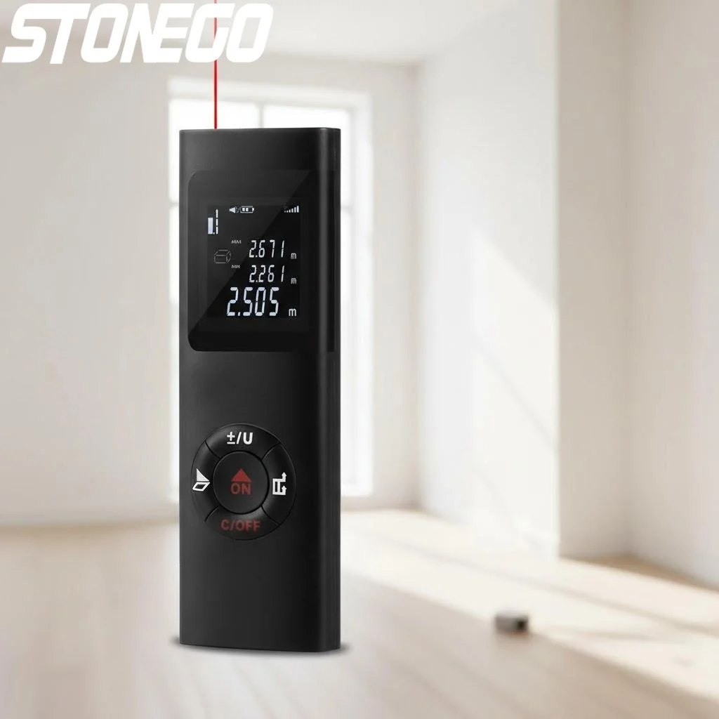 

Высокоточный цифровой лазерный дальномер 40/60 м с зарядкой через USB, переключением единиц измерения (м/футы), портативный измерительный инструмент