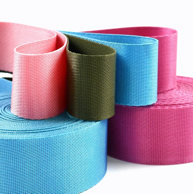 10M 20/25/32/38/50mm Nylon Webbing By Meter Bag Strap Sewing Ribbon Tape Backpack Webbings Strapping Bias Binding Accessories
