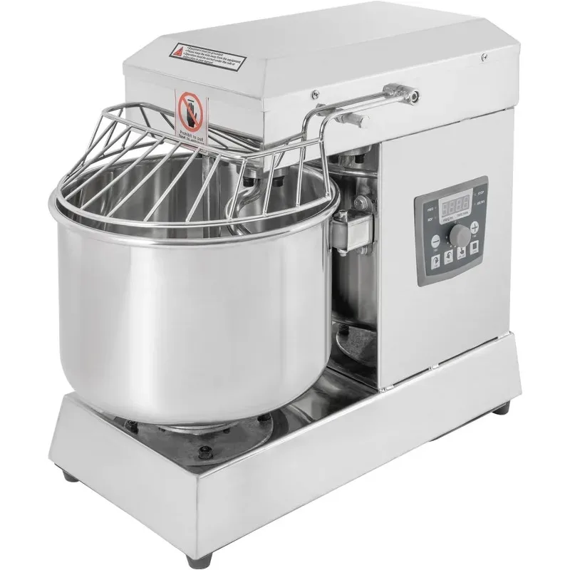Küchenmaschine, .Qt Kapazität, Kw Doppelt rotierende Teigknetmaschine mit Edelstahlschüssel, Sicherheitsschutz inkl.