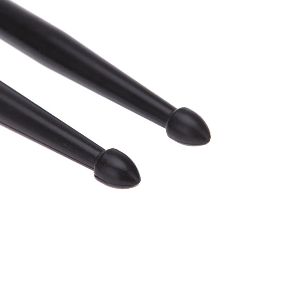 

1Pair Drumsticks Premium Nylon Material Lightweight Strong Exquisite Finish Universal Fit for Drums Black Drumsticks