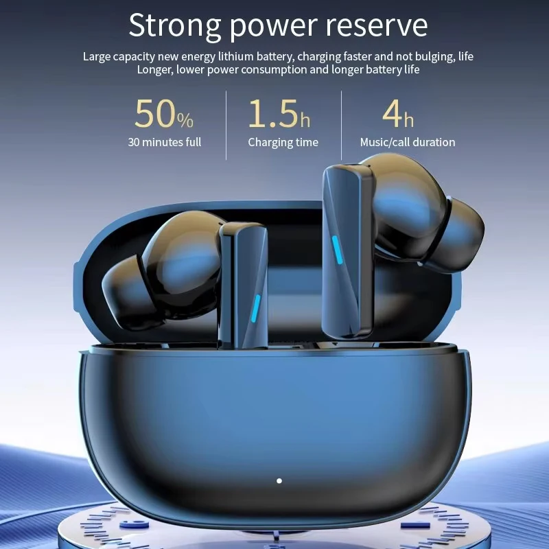 Earbuds True Wireless Earphone Noise Cancelling Update Bluetooth 5.3 Headset HD Music Headphone In-Ear Handsfree With Mic image 2