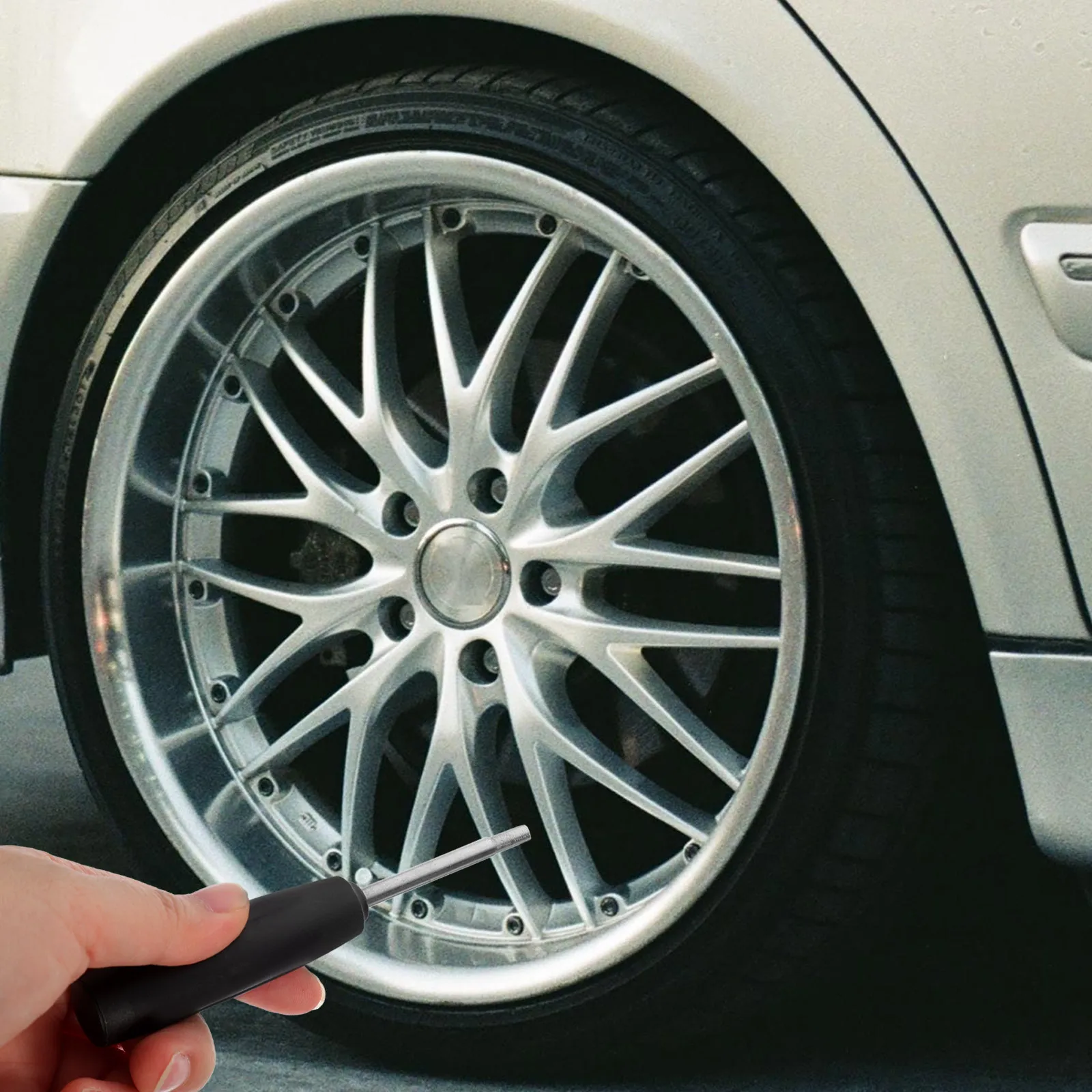 

2Pcs Valve Stem Tool Aluminum Alloy Torque Wrench for Vehicle Tire Valve Core Removal Auto Repair Tool Auto Core Wrench