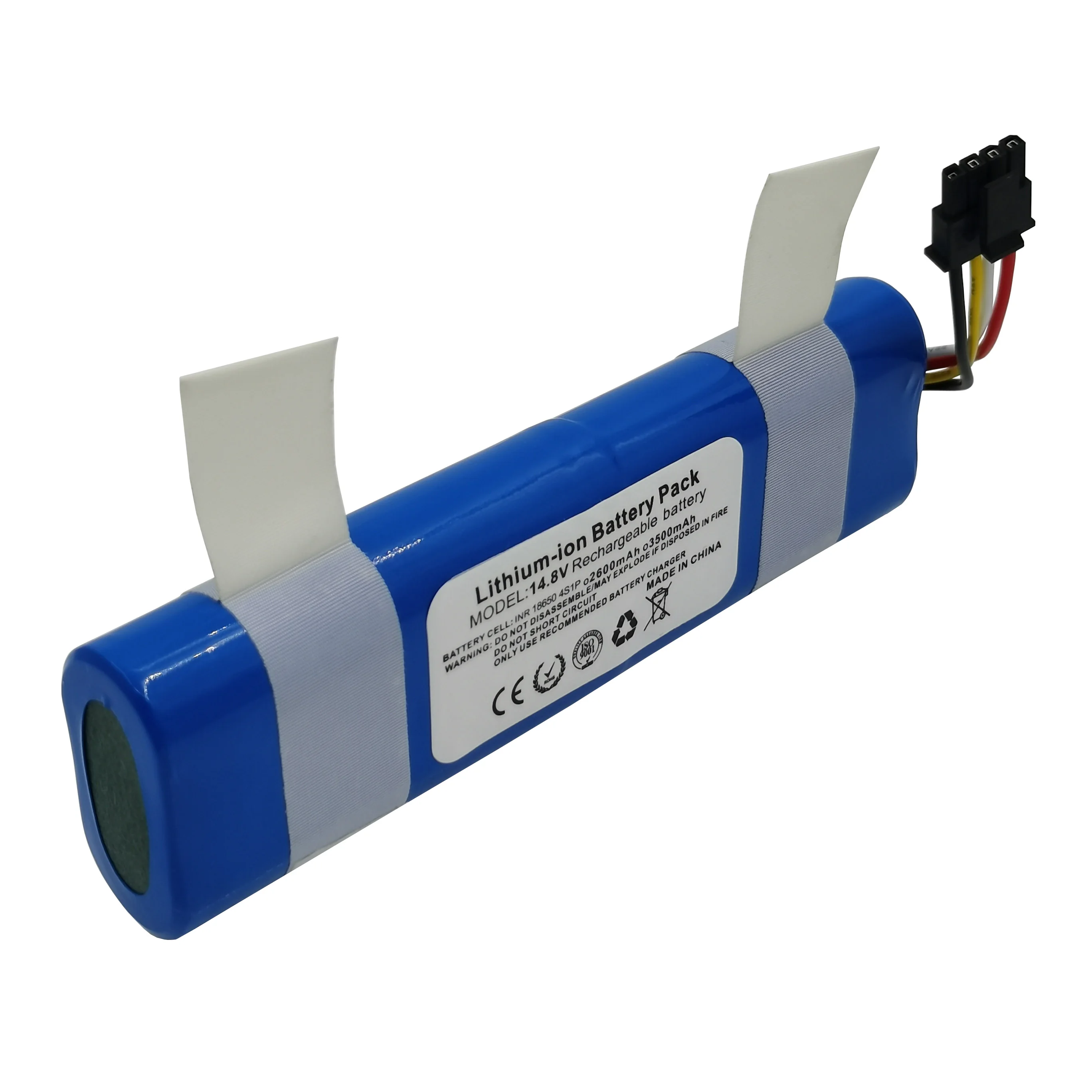 14.4V 14.8V 2600MAh 3.5Ah แบบลิเธียมไอออนแบตเตอรี่ Pack สำหรับเครื่องดูดฝุ่นหุ่นยนต์ Xiaomi Trouver Lds Rls3ใหม่ปรับแต่ง