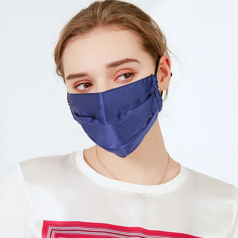 Winsleter, 6A 19MM 100 % echte Seide Sonnenschutzmaske, Damen Sonnenschutz UV, Radfahren atmungsaktive dünne Maske, 2025 Sommer neu A57307CC