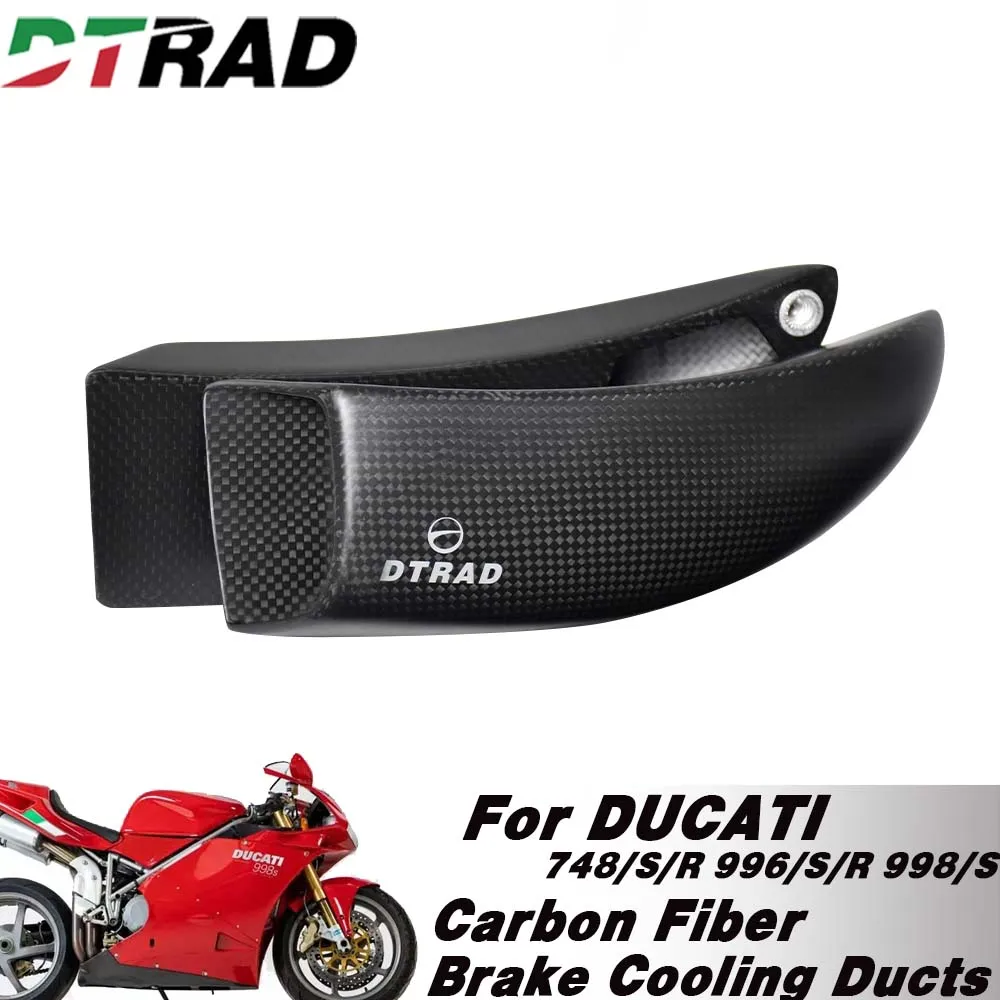 For DUCATI 748/S/R 200-2003 996/S/R 2000-2001 998/S 2002-2004 Carbon Fiber Calipers Air Cooler Brake Cooling Vents Duct Channel