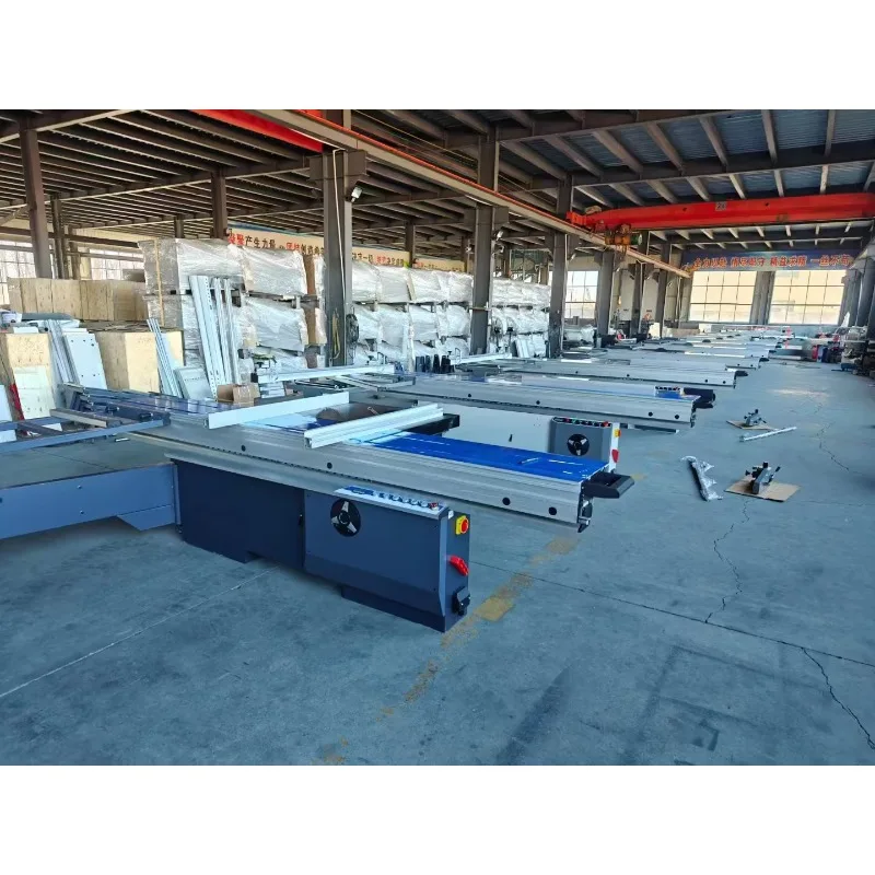 High Precision Double Blades Automatic Vertical Sliding Table Cutting Saw for MDF Wood Panel - Precision Woodworking Machine