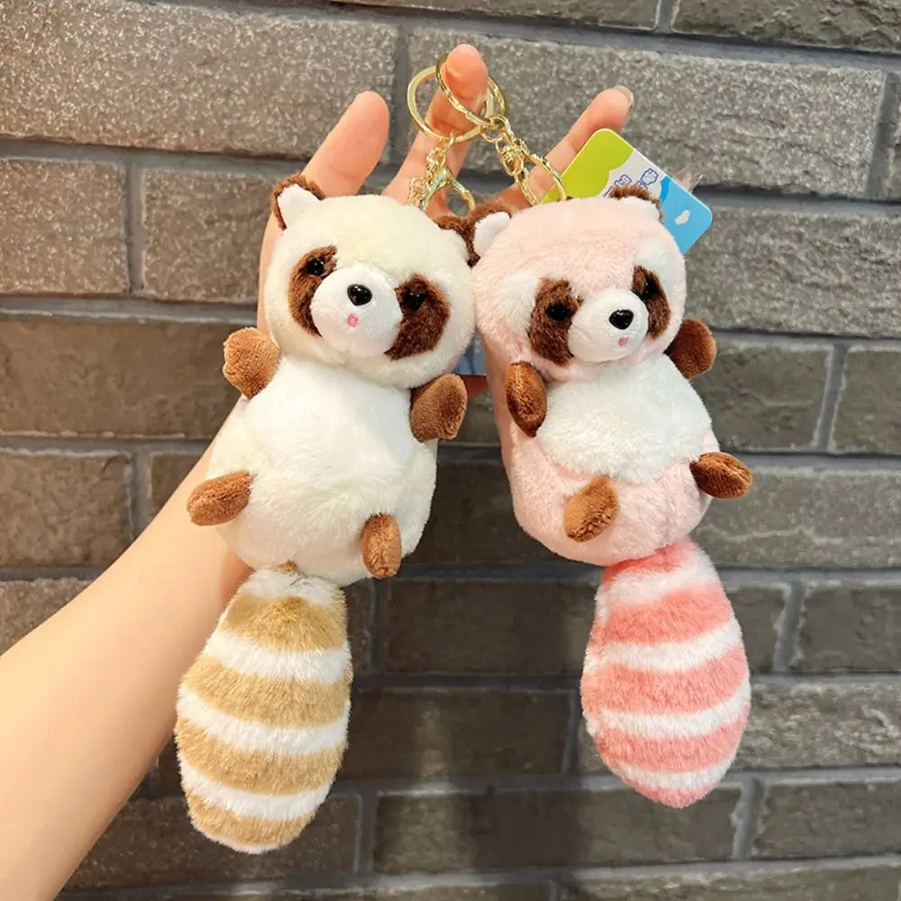 Pendant Bag Pendant Backpack Pendant Exquisite Stuffed Animal Toys Plush Keychain Raccoon Plush Pendant Raccoon Plush Keychain