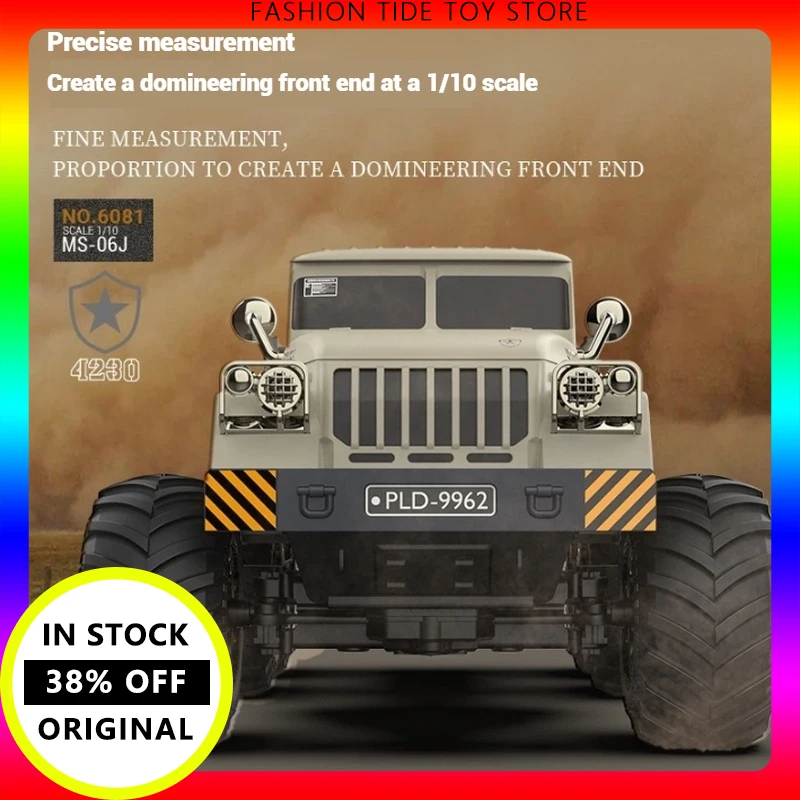 

Sulong New In Stock Rc Cars 6081 1:10 Scale Military Six-Wheel 4wd Heavy Transport Off-Road Electric Truck Model