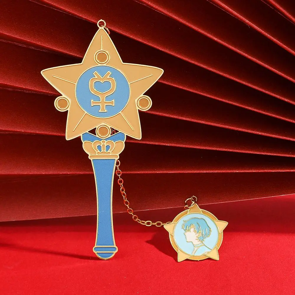 Anime Sailor Moon Magic Wand Bookmark Collection Commemorative Metal Bookmarks Exquisite and Cute Gifts for Friends Wholesale view 3