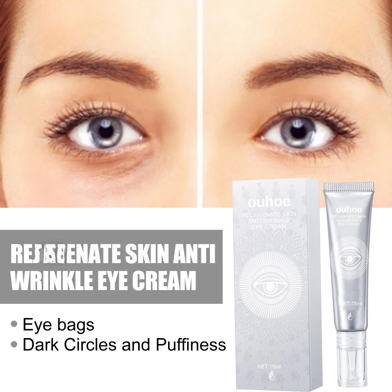 Crema hidratante para los ojos, crema reafirmante para los ojos, antiarrugas, para reparar las líneas finas, las ojeras