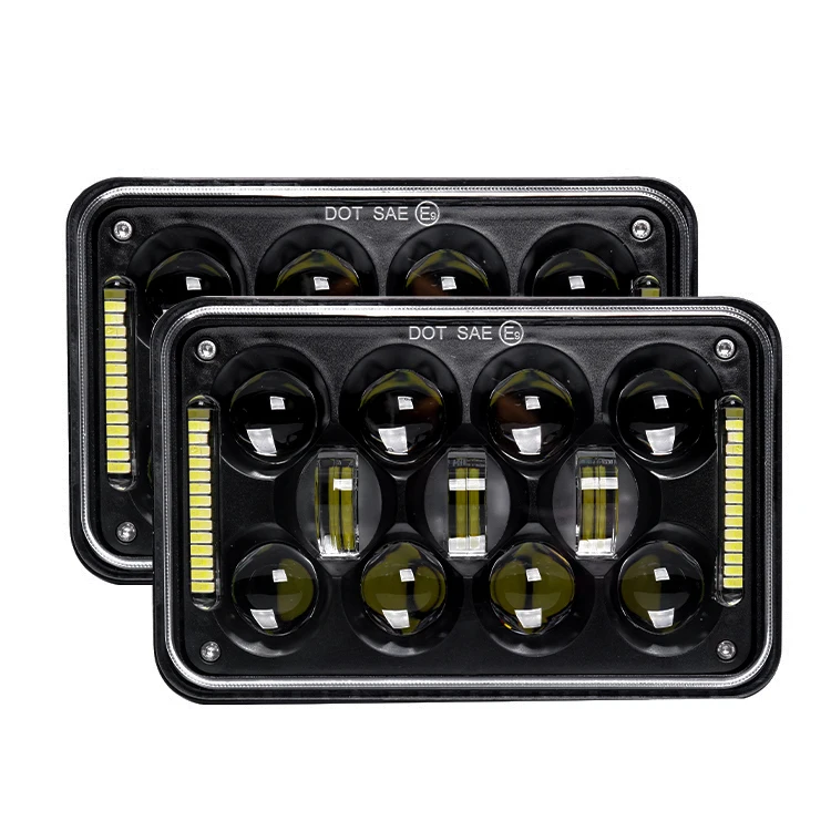 

Aftermarket DRL 4x6 Square Led Head Lamp Light Headlamp Headlights for 2020 Jeep Wrangler Cheroke Led Headlights