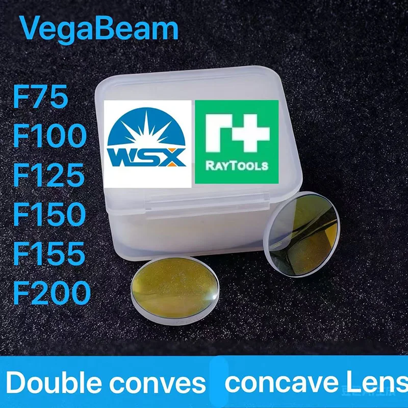 عدسة ميزاء التركيز بالليزر D28 & 30 F100/155/125 عدسة محدبة مقعرة 2 قطعة لأدوات Precitec & Raytools & WSX كوليماتور وتركيز لين استبدال #6