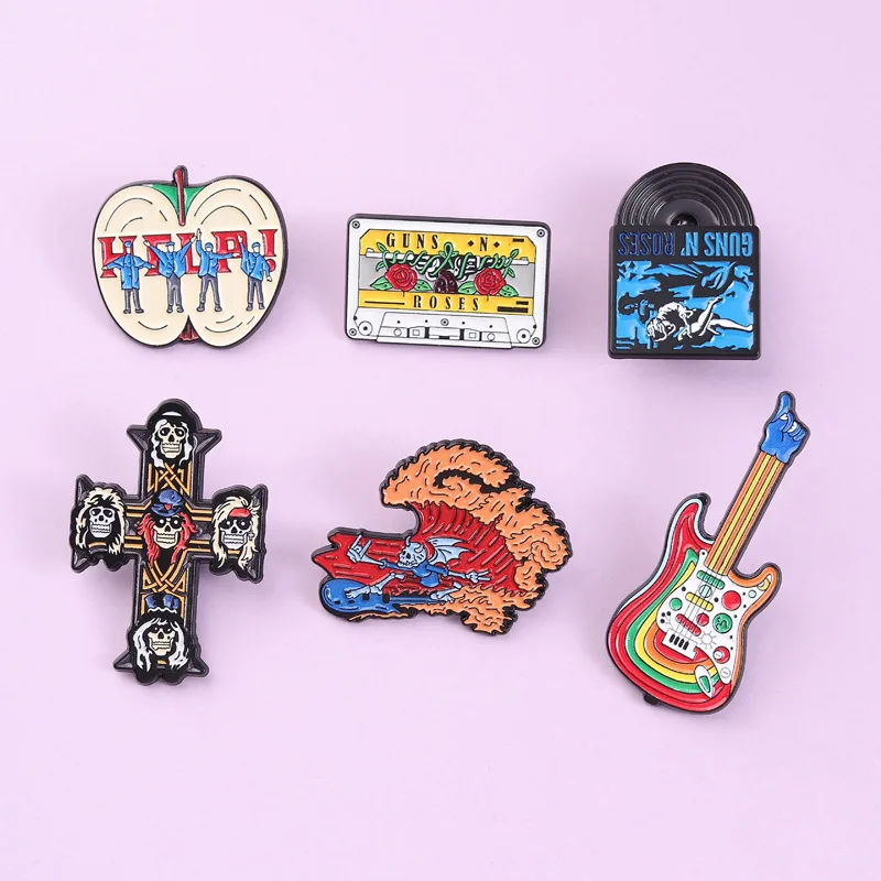 

Fashion music peripheral series Brooch Enamel Pins Jewelry, toys, and gifts for music enthusiasts