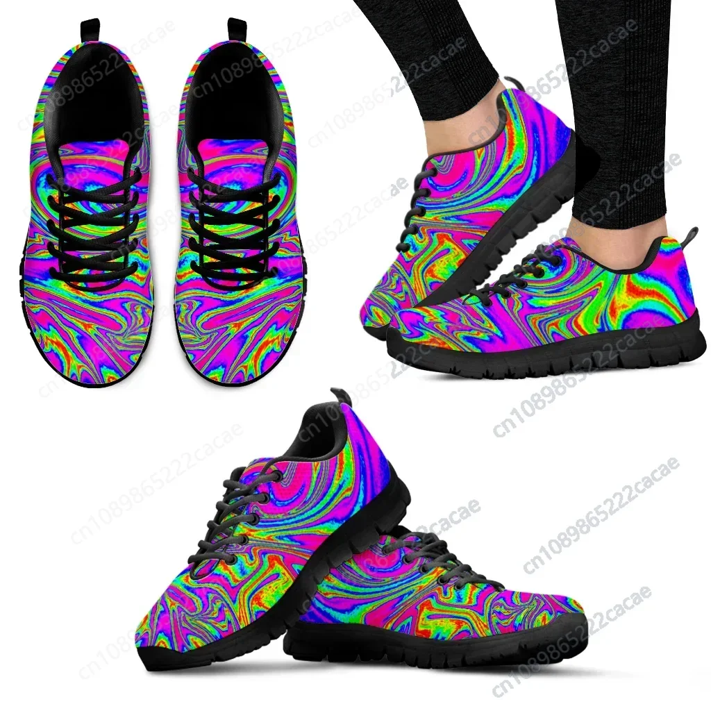 

Colorful Abstract Art Comfortable Luxury Brand Sneakers Women's Summer Outdoor Sports Shoes Walking Shoes Zapatos