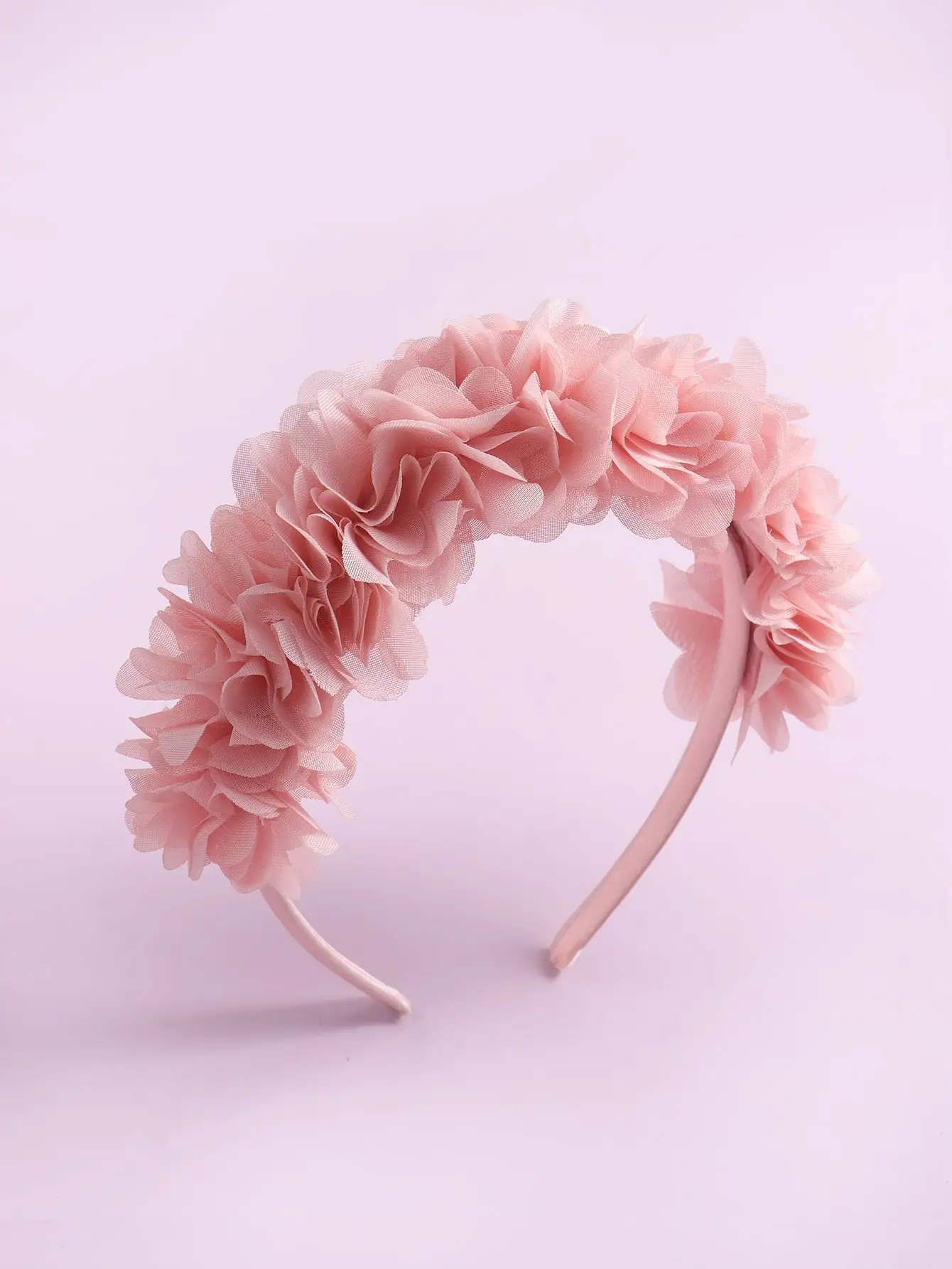 

1pc Artificial Flower Headband For Teen In Lotus Pink
