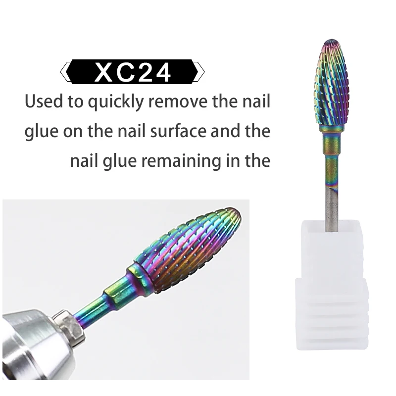 Punta da trapano per unghie in carburo di tungsteno Fresa per unghie elettrica per macchina per manicure Accessori per unghie Ruota punte per fresatura per unghie