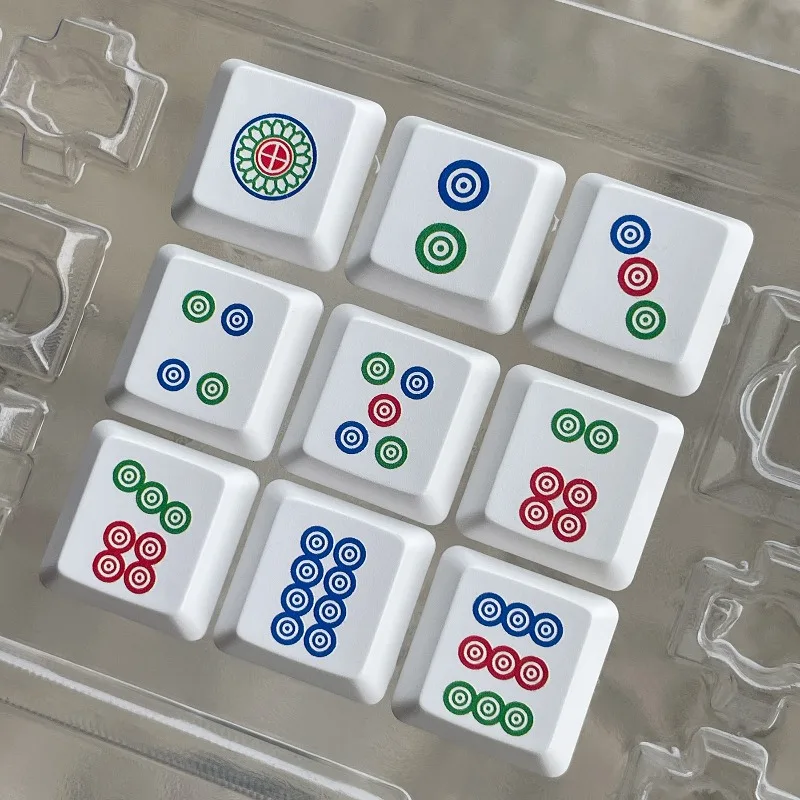 G913 Mahjong Theme Keycaps Set Customized PBT Keyboard Cap for Logitech G913/G813/G915/G815 Mechanical Keyboard Accessories Gift