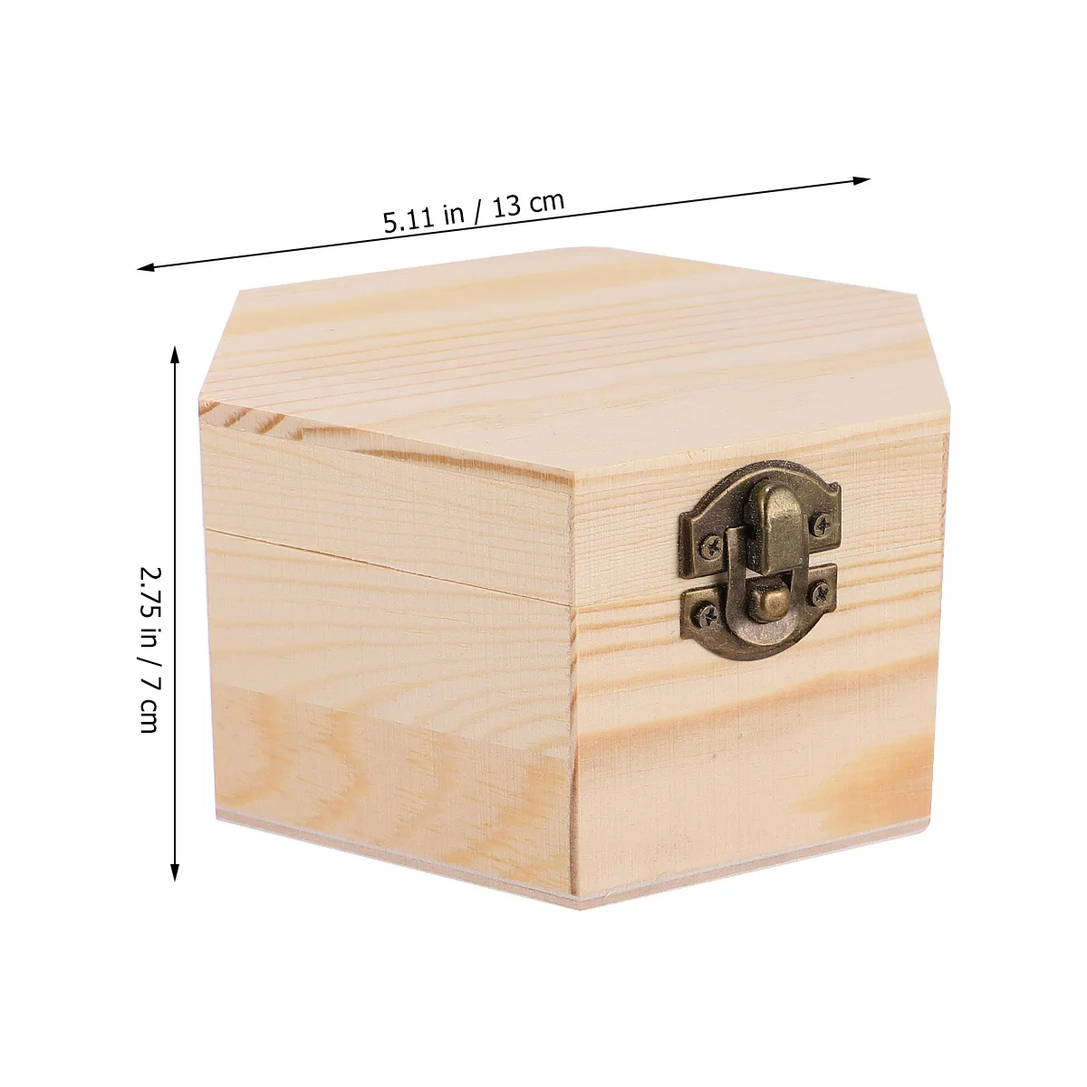 

1Pcs Wooden Jewelry Box Retro Design DIY Small Jewelry Storage Container Practical Organizer Ideal for Rings Earrings Beads