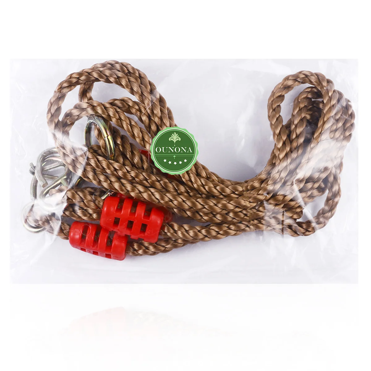 

1Pair Swing Rope Adjustable Heavy-Duty Pe Strong Durable 1.8m Load-Bearing 300kg for Adults Outdoor Tire Disc Tree Hammock