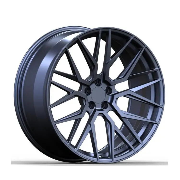 Factory price hot sale Wheels For 18 Inch 5*114.3 Matte Black Alloy Aluminum Wheel Rims Multi Spoke Design cars rims wheel