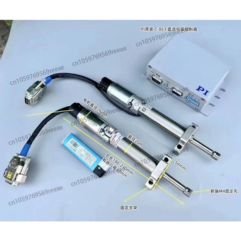

PI MP-20 C-863 High Precision Linear Actuator 0.1μm Resolution 30mm Stroke