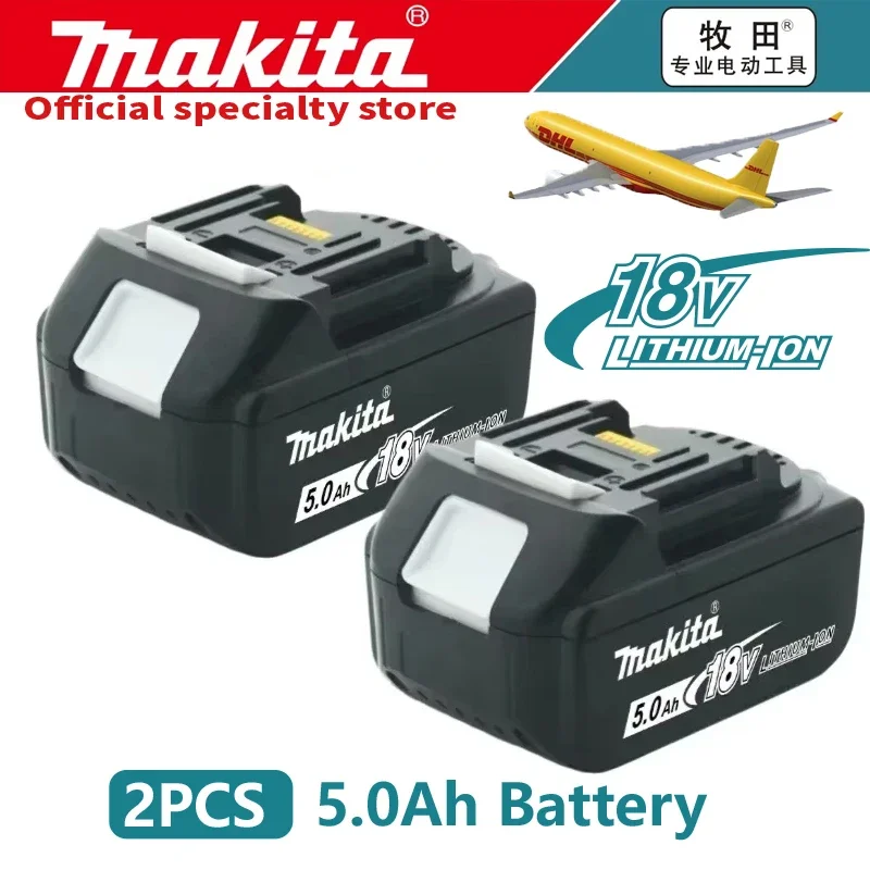 Makita Originele 18V Batterij 6Ah Oplaadbare Accu voor Elektrische Gereedschappen 18V Makita met LED Li-ion Vervangende Batterij LXT BL1860B BL1860 BL1850