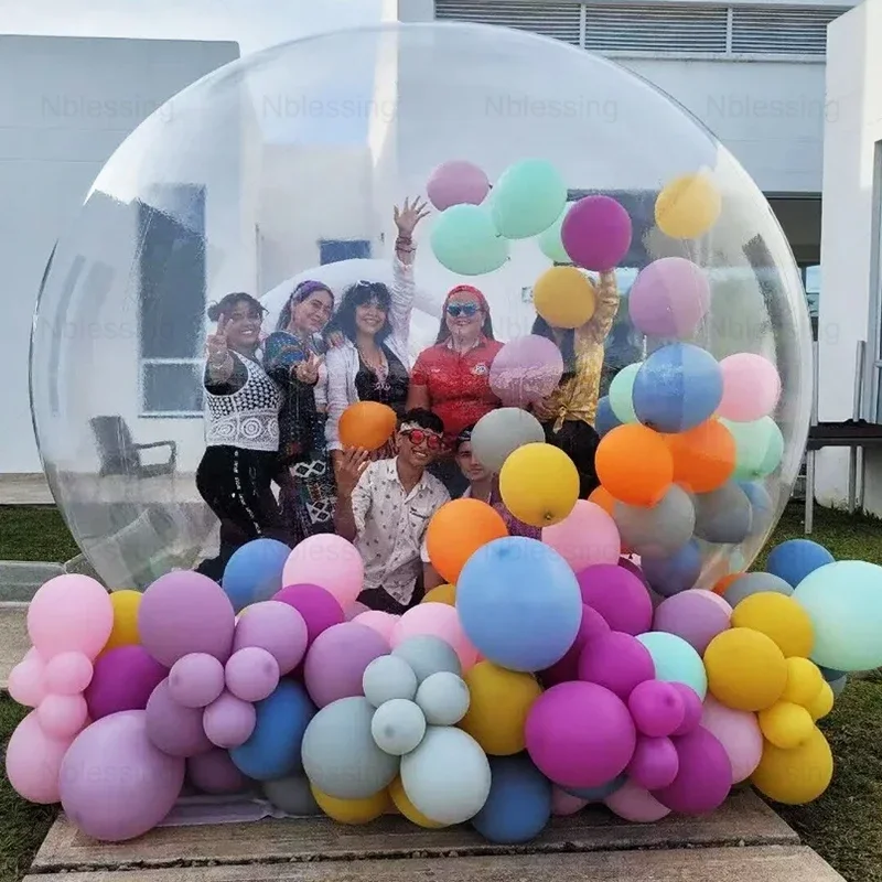 Kids Party Clear Inflatable  Bubble Tent Transparent Inflatable Bubble Balloon House Tent