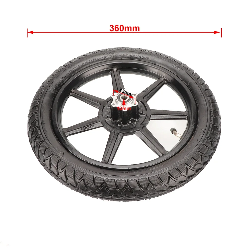 14インチホイール付き電動スクーター用インフレータブルフロント