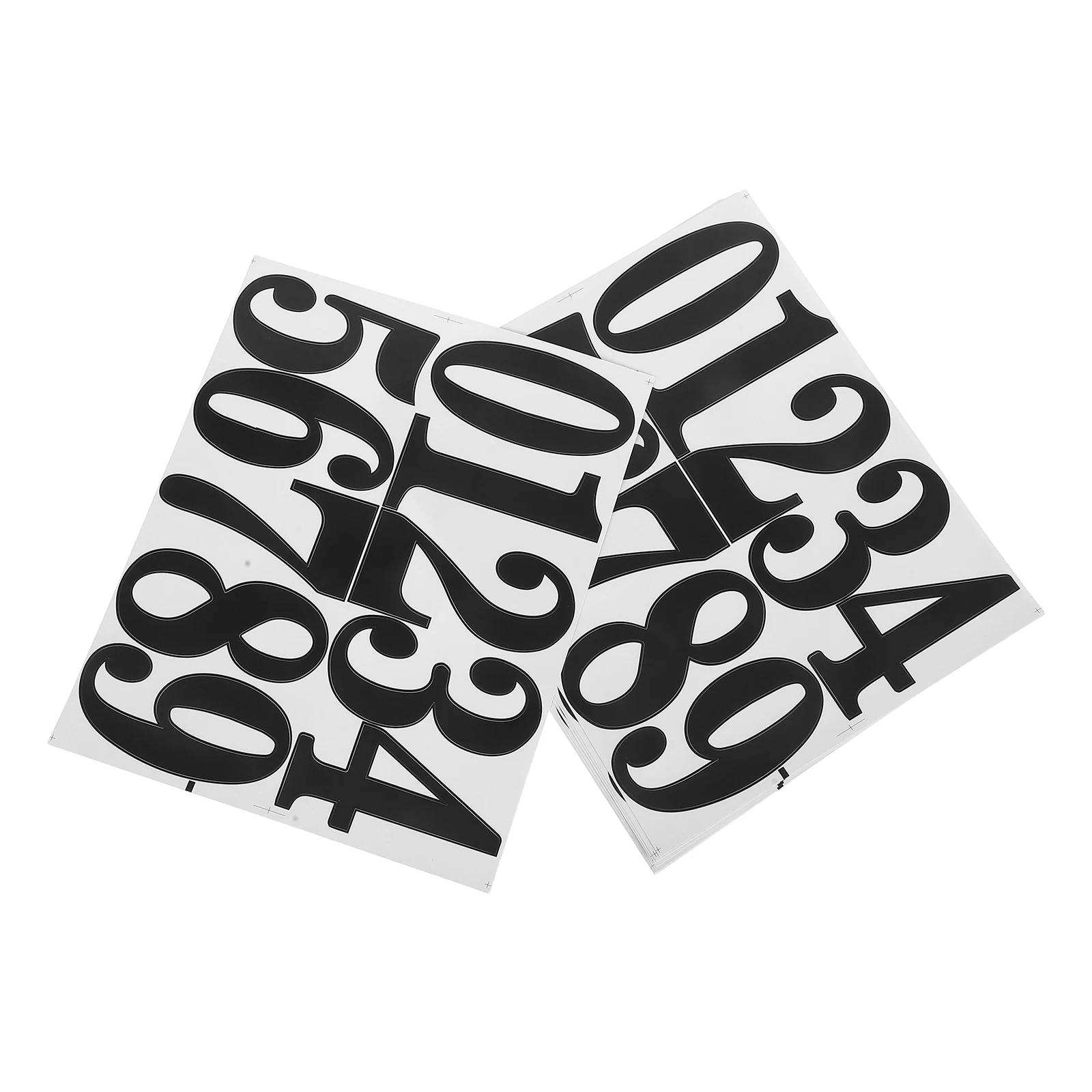 8Sets Adhesive Mailbox Numbers Modern Design Letter Number Stickers for Residential Commercial Use Outdoor Indoor Door Signage