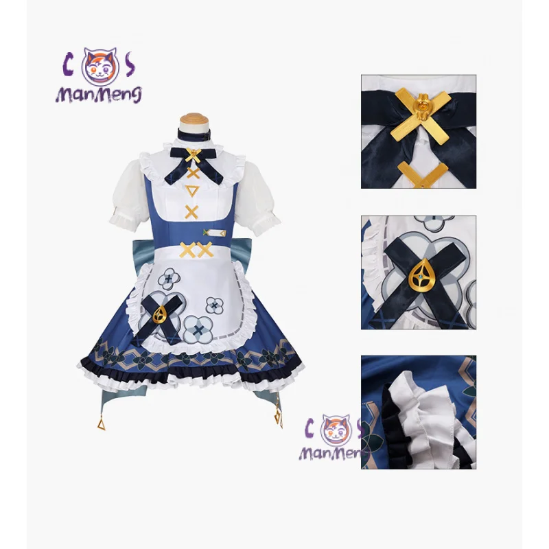 Faruzan Game Genshin Impact Cosplay New Sweet Maid Dress Party Carnival Lolita Uniform Accessory girl Faruzan Set XS-XXXL